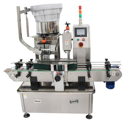 Automatic Wire-cut In-line Capper & Cap Feeding System,AUTOMATIC CAPPING MACHINE,capping machine,capping machines,capping machinery,capper,cappers,capping equipment